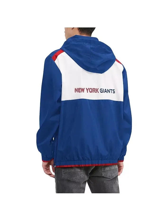 Мужская худи на молнии Royal, белая New York Giants Carter Tommy Hilfiger — изображение 2 из 2