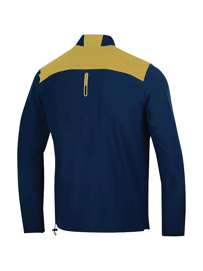 Мужская полутолстовка Notre Dame Fighting Irish 2023 Motivate в синем цвете Under Armour — изображение 2 из 3