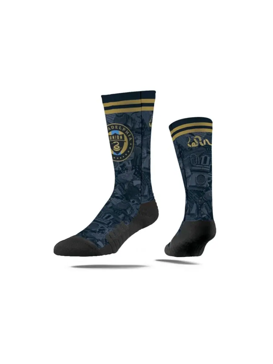 Носки премиум-класса Philadelphia Union Jersey Hook, бренд Strideline — белый