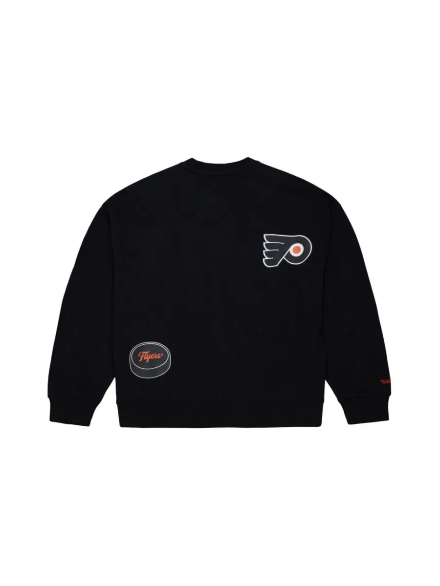 Женский свитшот Vintage с принтом Philadelphia Flyers Mitchell & Ness — изображение 1 из 5, черный