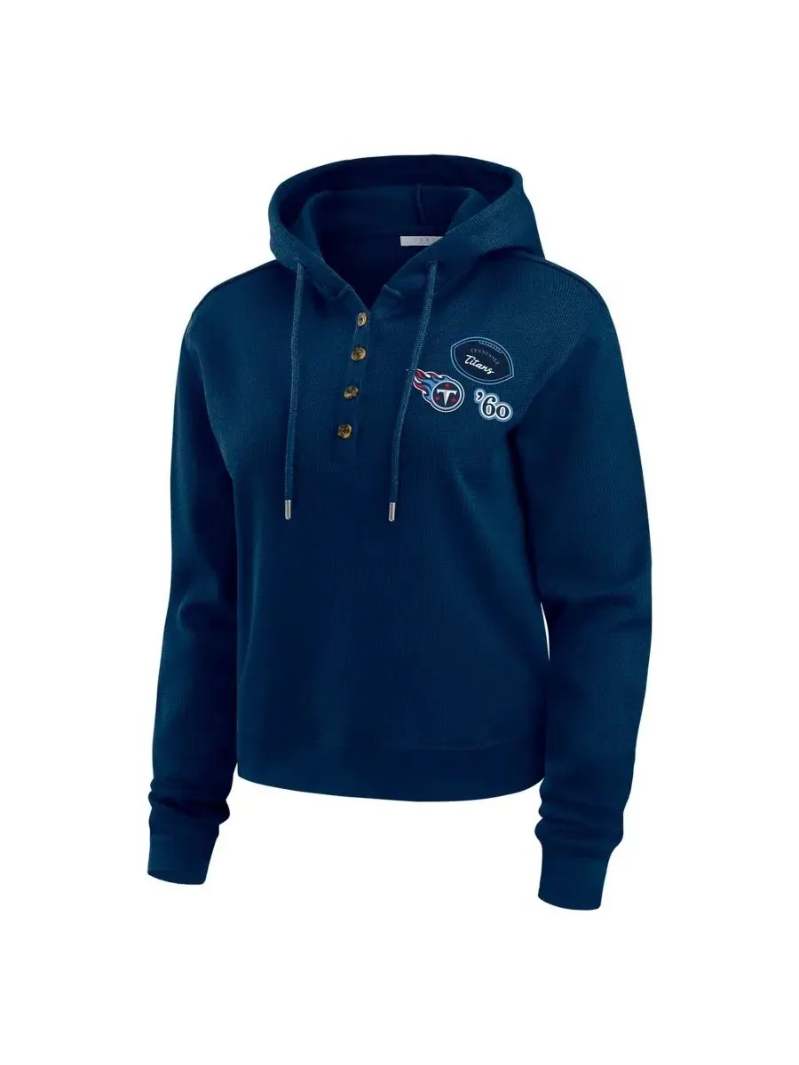 Худи-пуловер с капюшоном Tennessee Titans WEAR by Erin Andrews — изображение 2 из 4, темно-синий