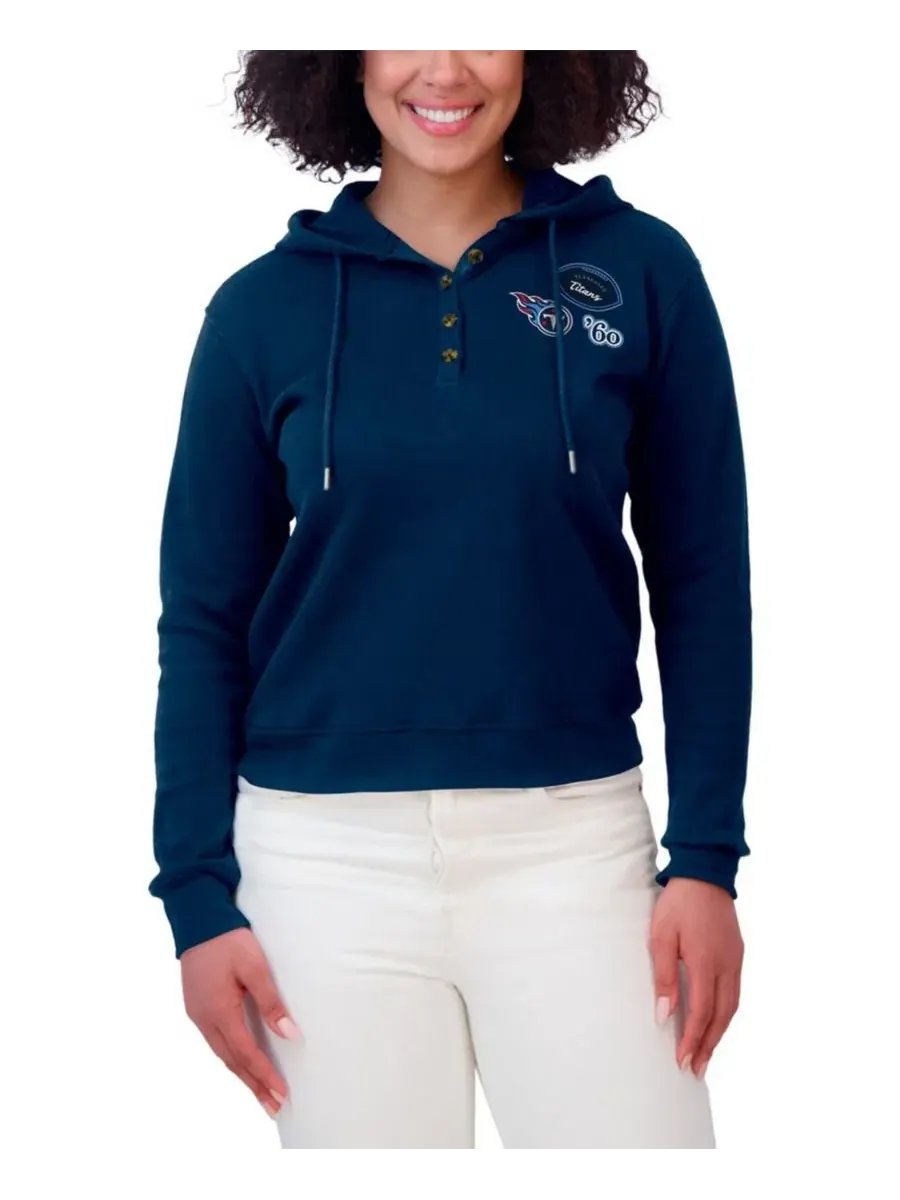 Худи-пуловер с капюшоном Tennessee Titans WEAR by Erin Andrews — изображение 4 из 4, темно-синий