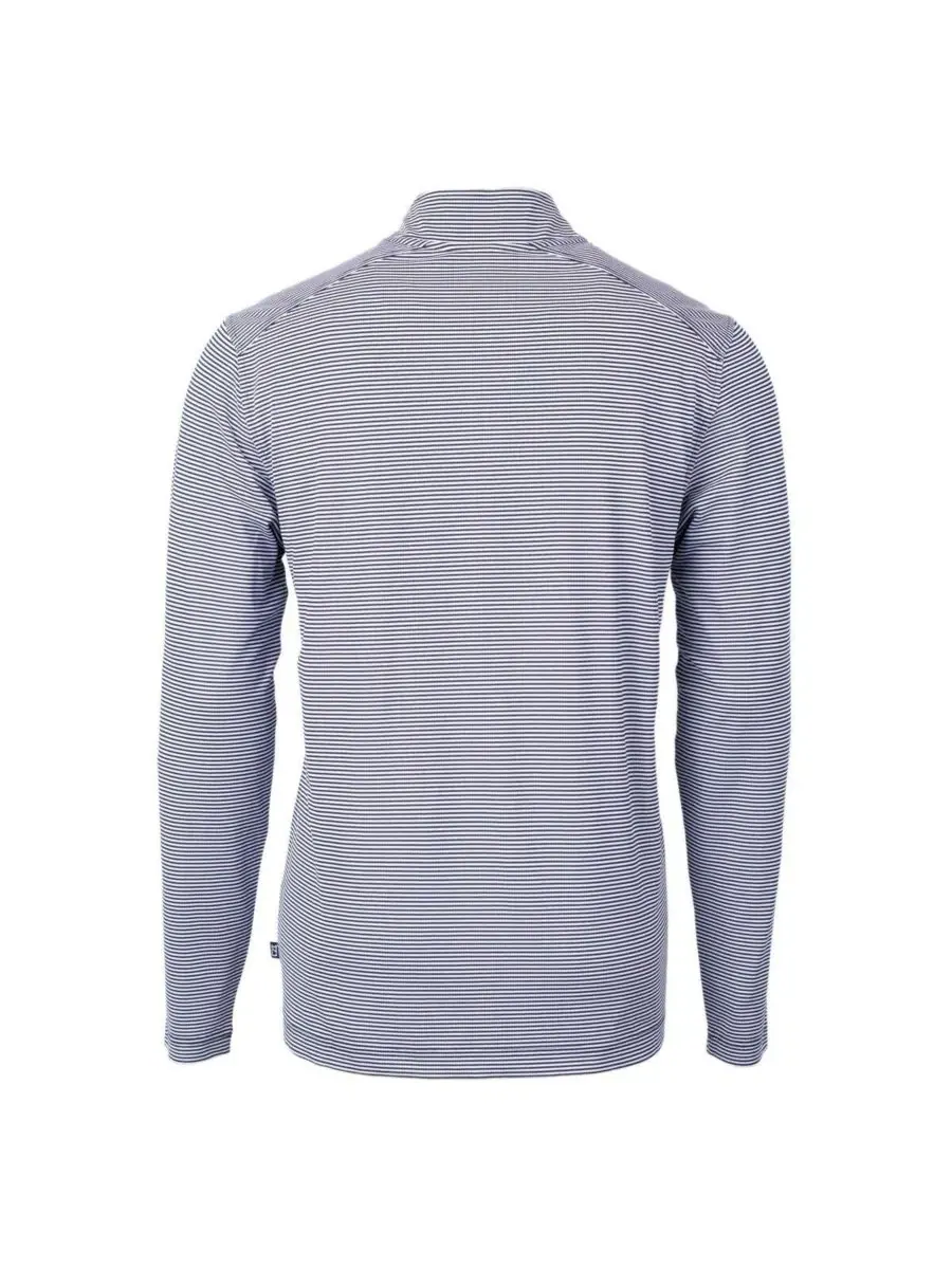 Водолазка с четвертью замком Cutter & Buck Atlanta Braves Virtue Eco Pique Micro Stripe — изображение 3 из 3