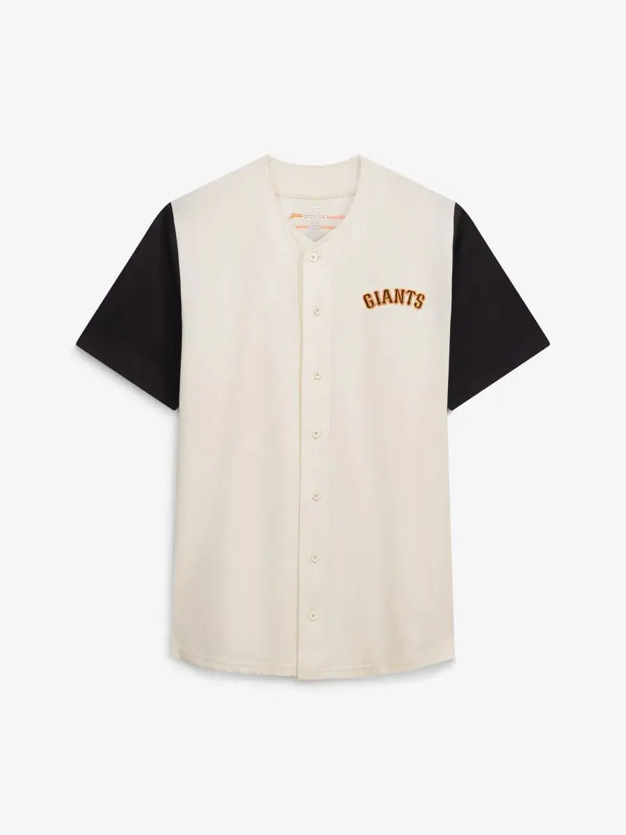 Мужская футболка-джерси с полной застежкой на пуговицах San Francisco Giants Big & Tall Full-Button — изображение 3 из 3