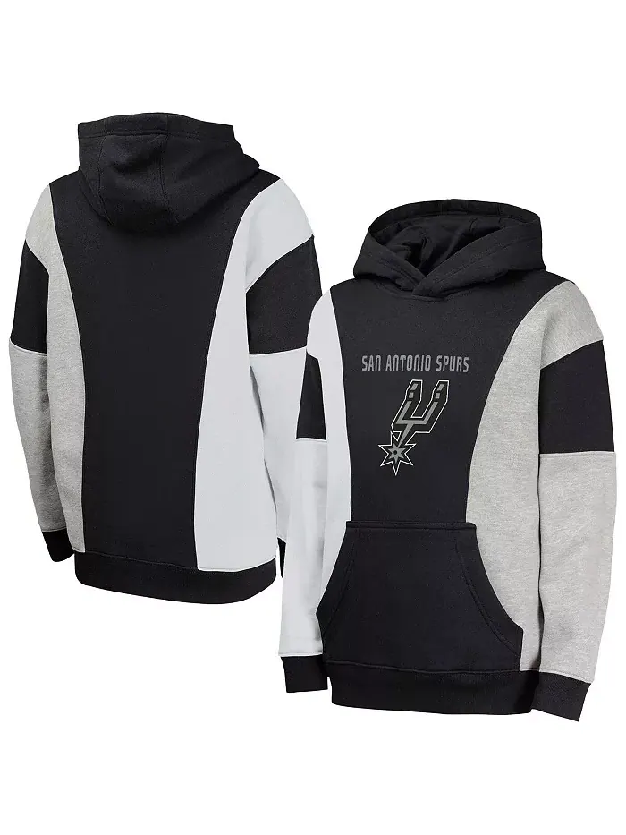 Черный худи с капюшоном Big Boys and Girls San Antonio Spurs Ace In the Hole Outerstuff — изображение 1 из 3