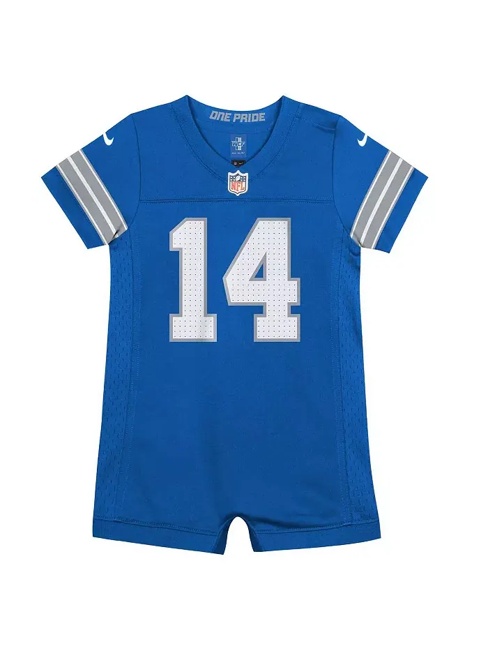 Детский комбинезон Amon-Ra St. Brown синий Detroit Lions Game Romper Jersey Nike — изображение 2 из 3