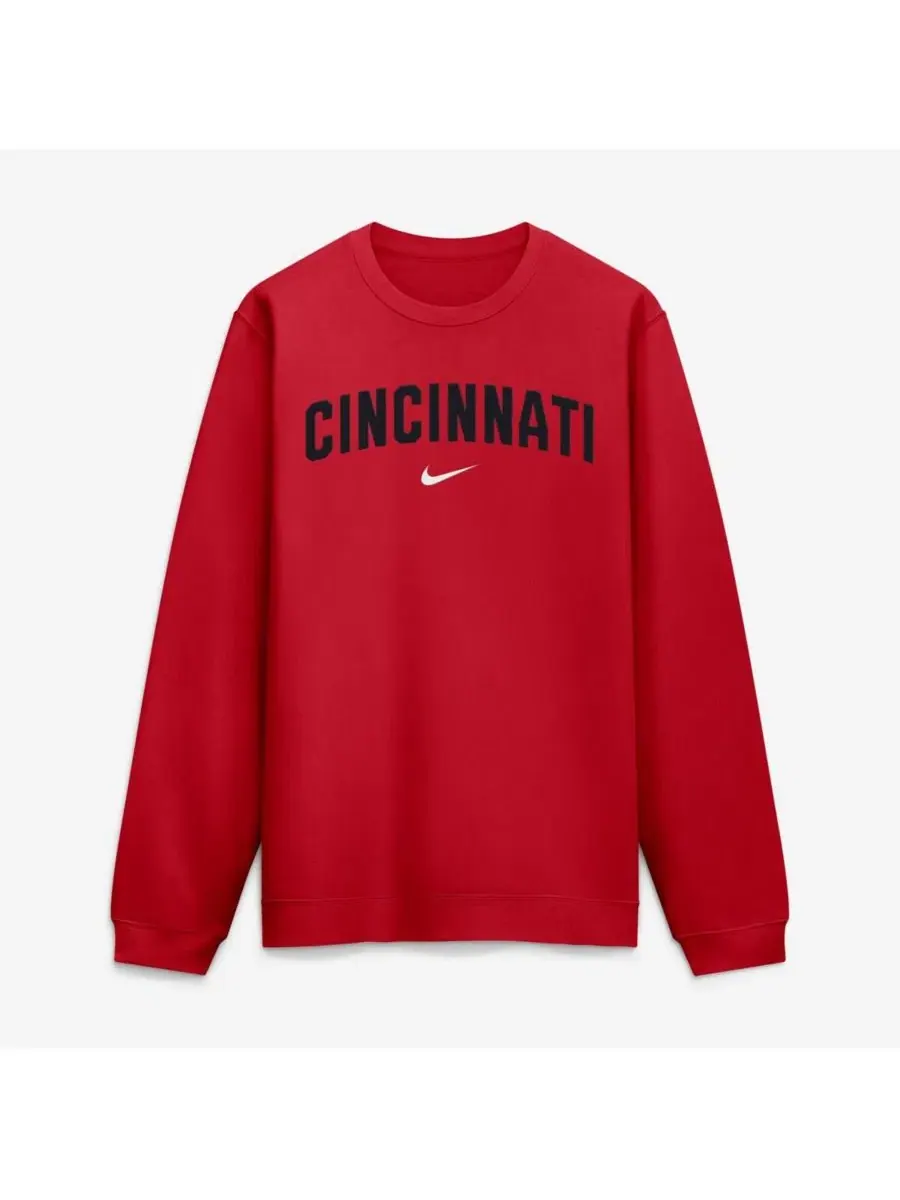 Свитшот с принтом Cincinnati Reds City Connect Club 2-Hit Nike — изображение 3 из 3, красный