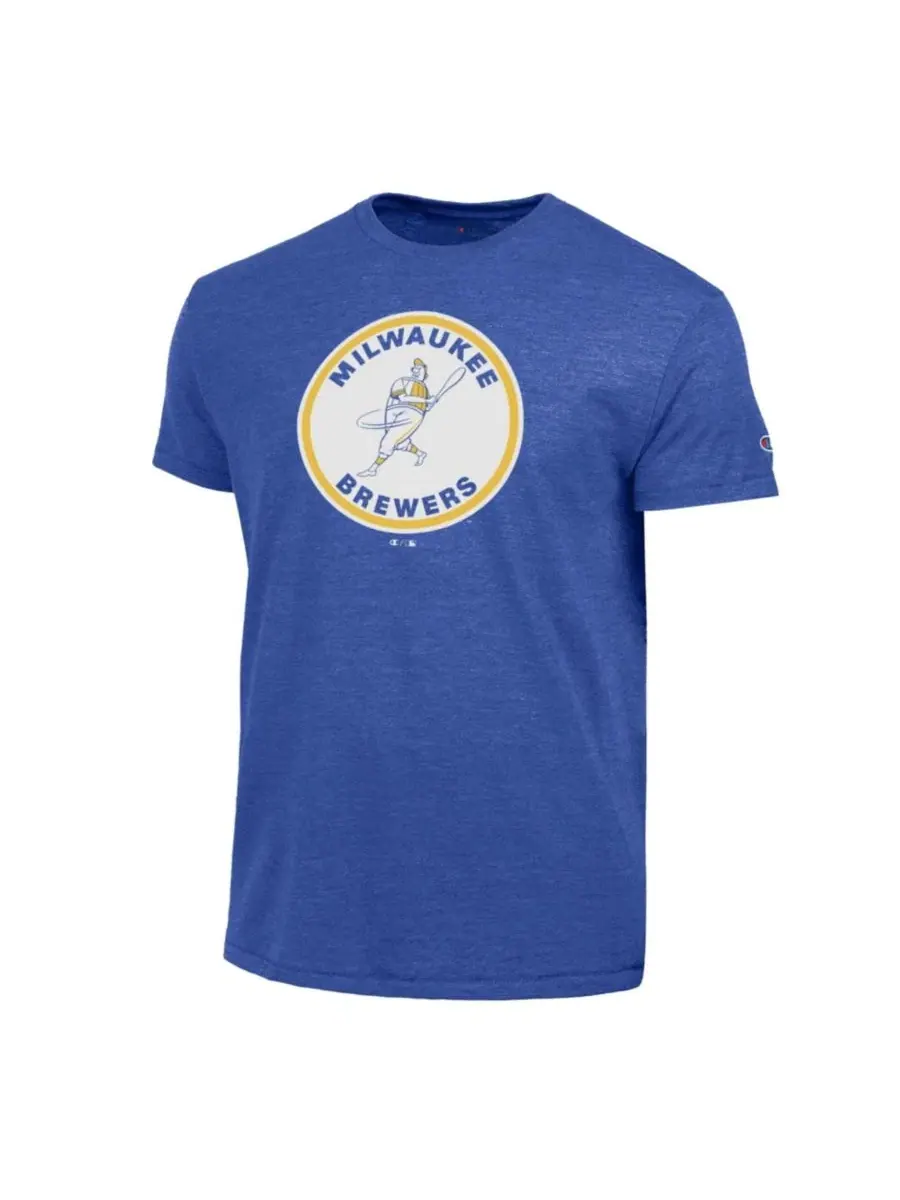 Футболка с длинным рукавом Cooperstown Logo Tri-Blend Champion — изображение 2 из 2, королевский