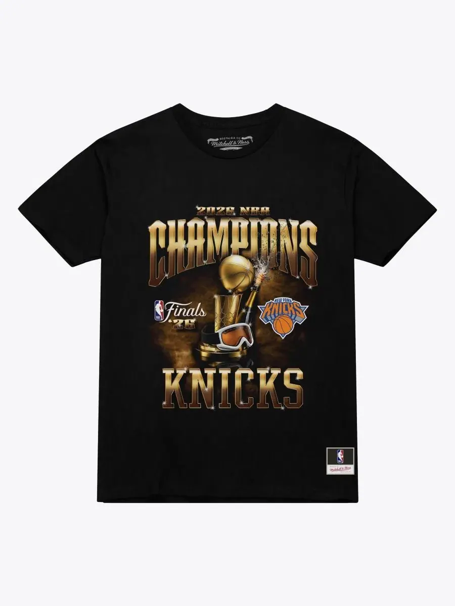 Футболка с принтом, модель 2026 NBA Finals Champions Mitchell & Ness — изображение 1 из 2, черный