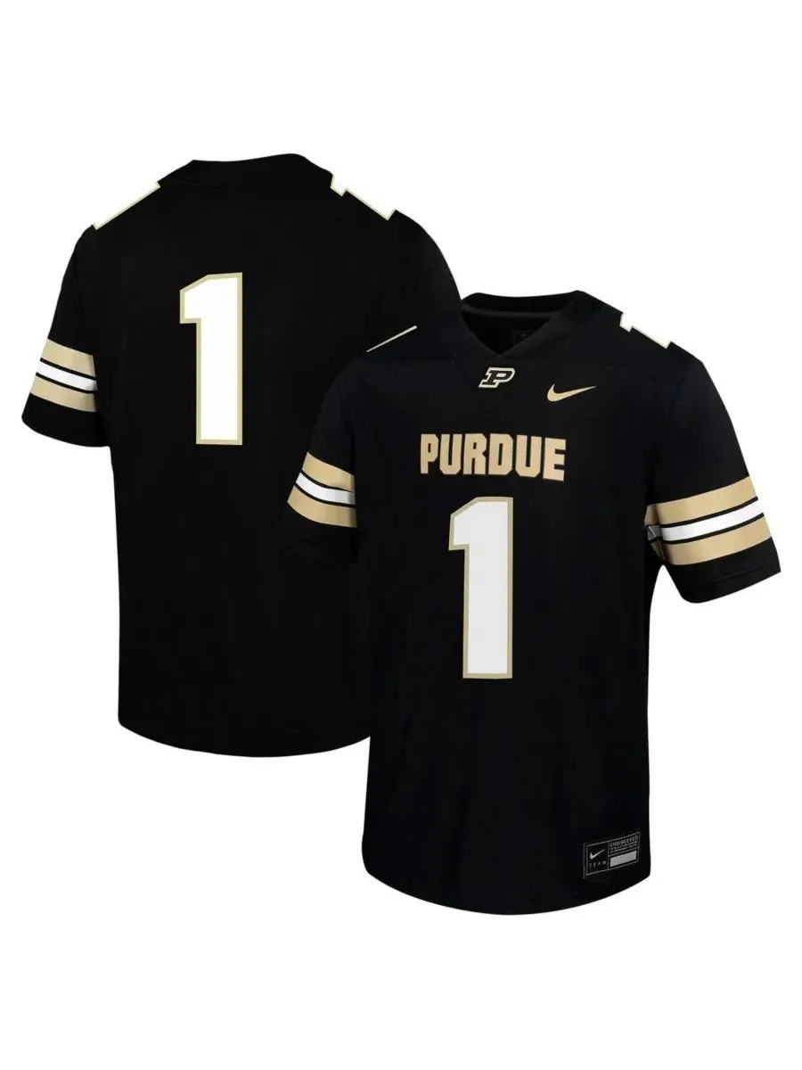 Футболка Nike с принтом Purdue Boilermakers — изображение 1 из 3, черный