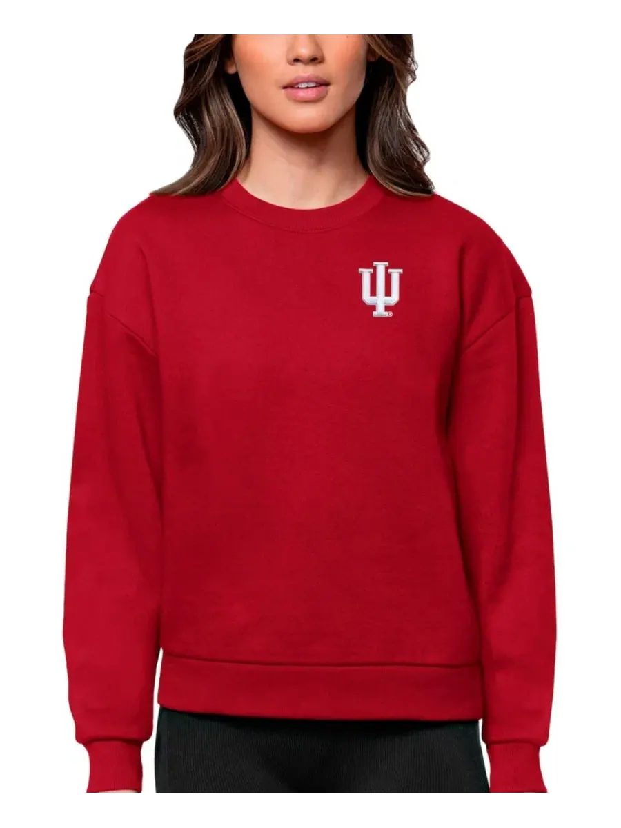 Женский свитшот с вышивкой Indiana Hoosiers Antigua — изображение 1 из 1, красный
