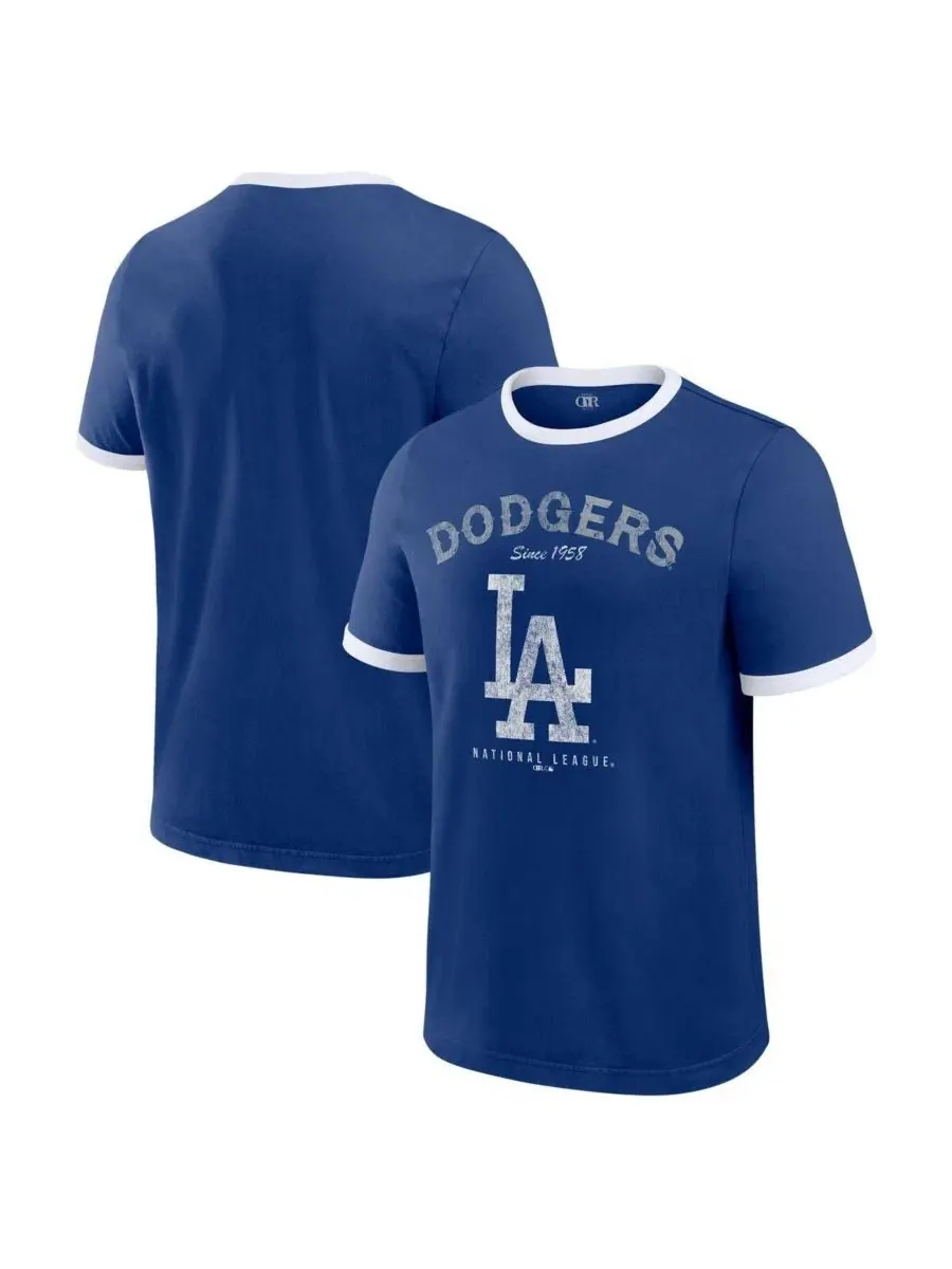 Футболка с принтом Los Angeles Dodgers Darius Rucker Collection By Fanatics — синий
