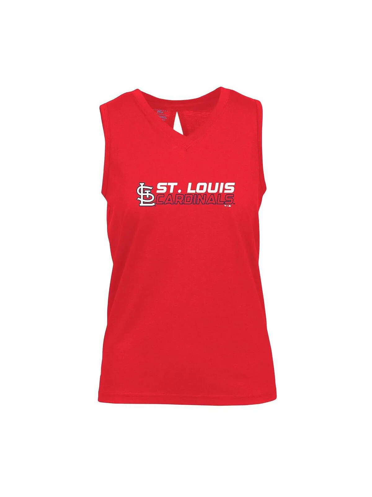 Красная женская майка St. Louis Cardinals Paisley Chase с v-образным вырезом LevelWear — изображение 1 из 1, красный