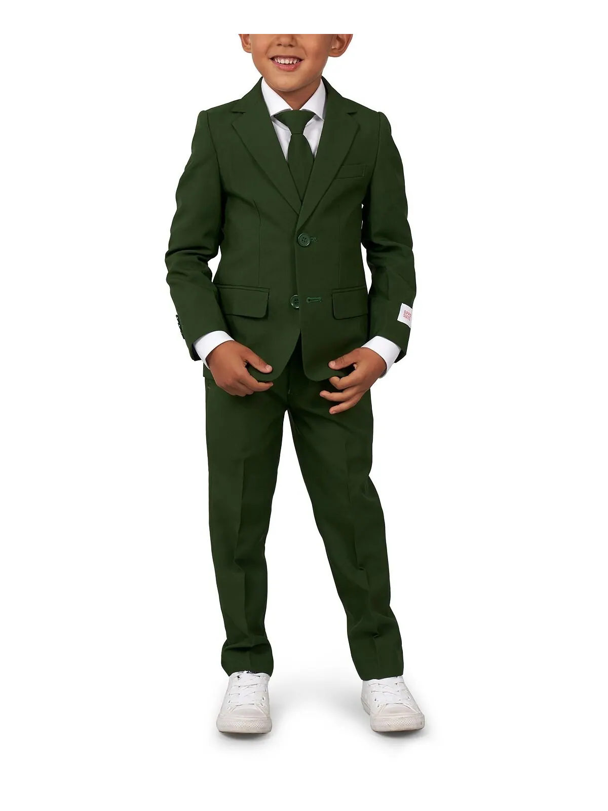 Однотонный костюм Little Boys Glorious, комплект из 3 предметов OppoSuits — изображение 1 из 3, зеленый