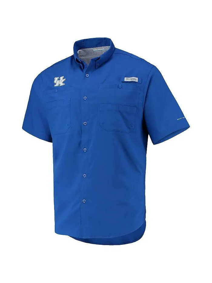 Мужская рубашка на пуговицах Royal Kentucky Wildcats Tamiami Omni-Shade Columbia — изображение 2 из 3, королевский