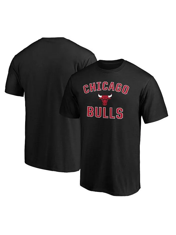 Мужская черная футболка с логотипом Chicago Bulls Victory Arch Fanatics — изображение 1 из 1, черный