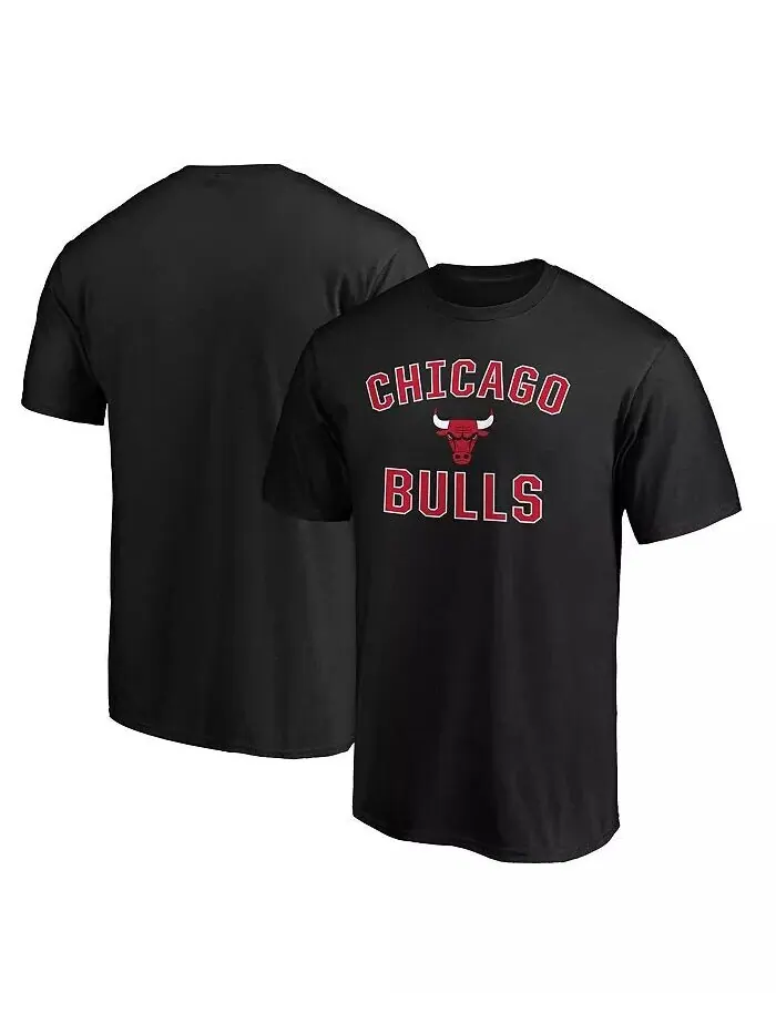 Мужская черная футболка Chicago Bulls Victory Arch Fanatics — изображение 1 из 2