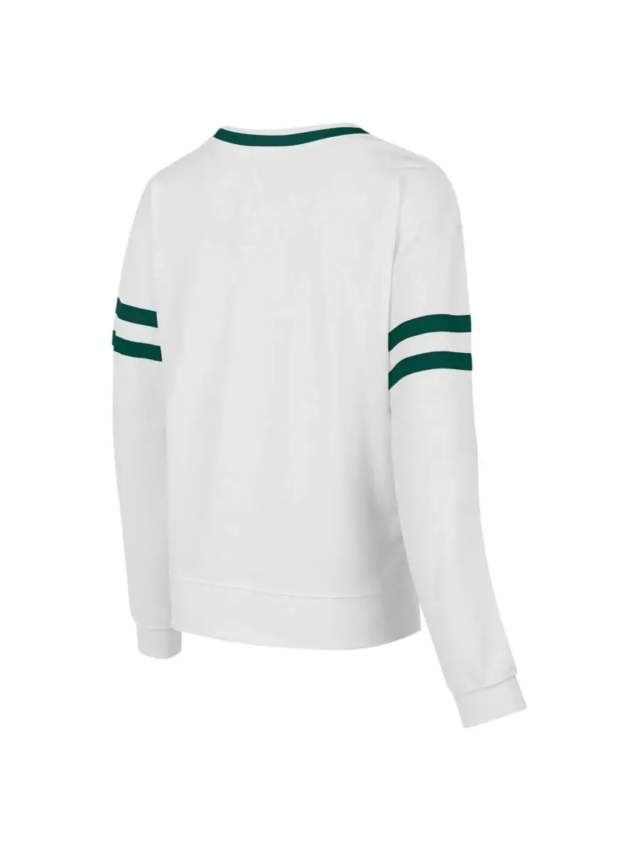 Concepts Sport Женская белая блузка Concept Sport Miami Hurricanes Borough French Terry Arch Over с — изображение 2 из 3
