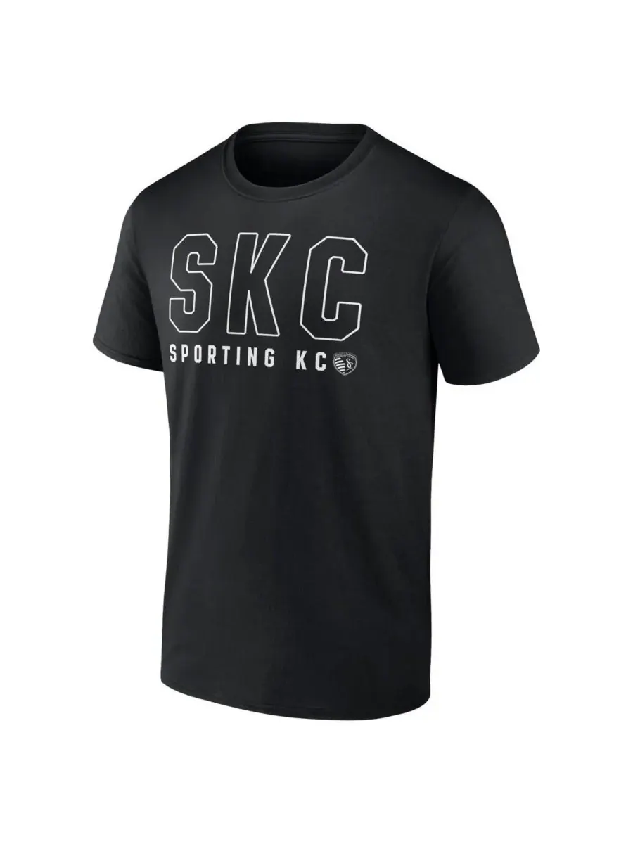 Fanatics Мужская черная спортивная футболка Kansas City Fundamentals Stealth — изображение 3 из 3, черный