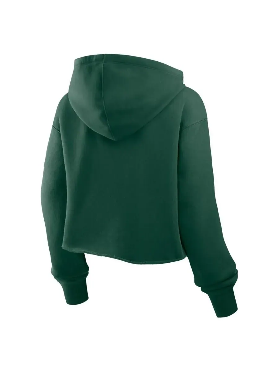 Fanatics Женская зеленая укороченная толстовка Green Bay Packers Oversized Hometown Heritage — изображение 3 из 3, зеленый