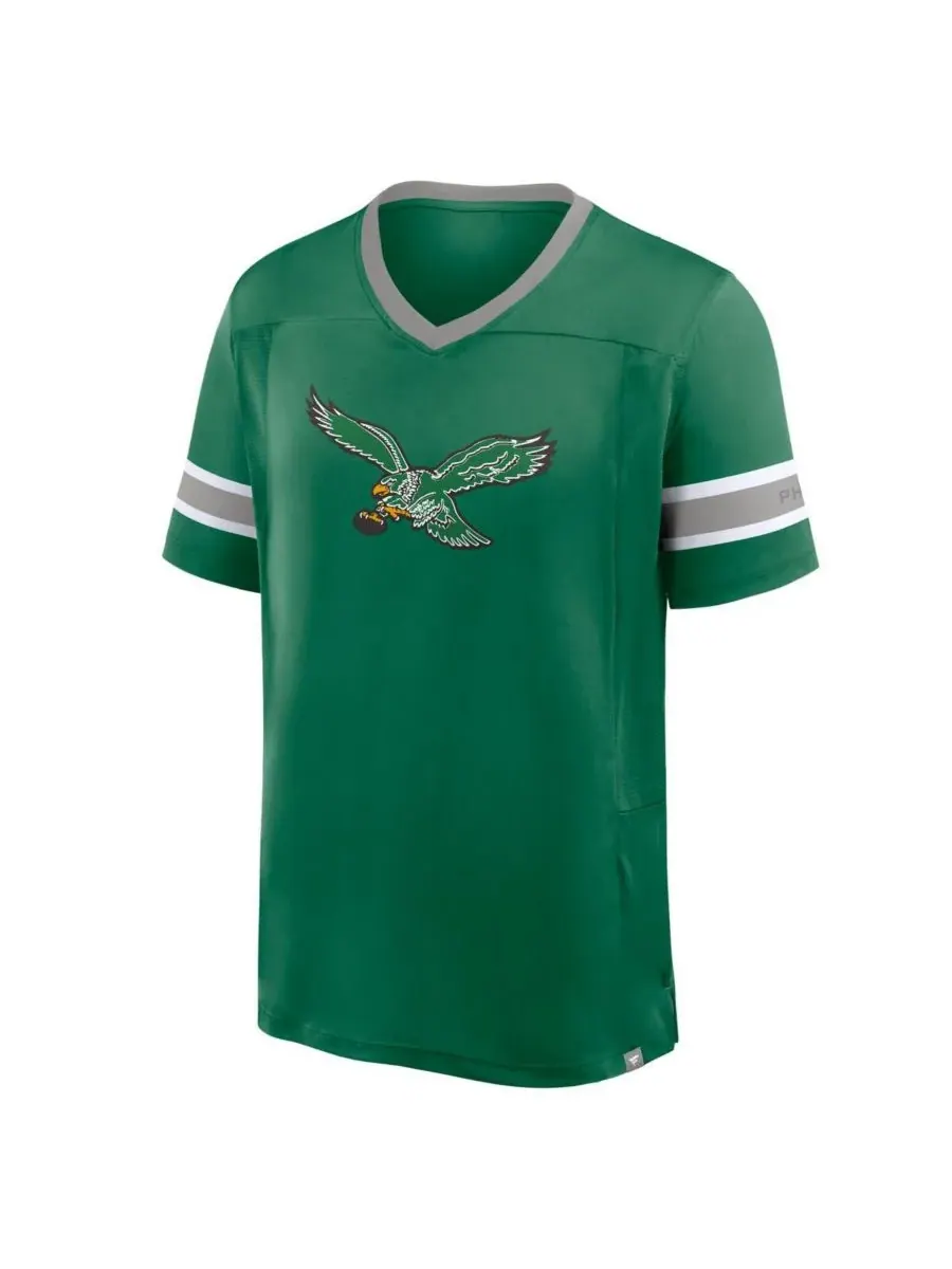 Fanatics Мужская футболка с V-образным вырезом "Philadelphia Eagles Hometown Premium Hashmark" — изображение 2 из 3, зеленый