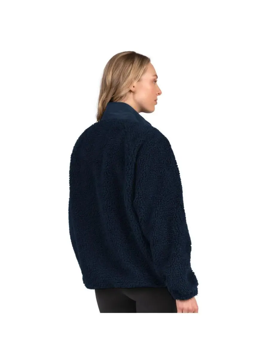 Starter Женская университетская темно-синяя куртка Seattle Seahawks On the Ball Sherpa — изображение 2 из 2, темно-синий