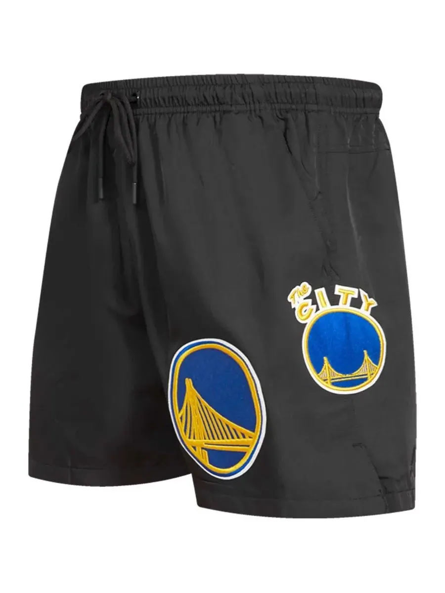 Pro Standard Мужские черные тканые шорты Golden State Warriors Classics — изображение 2 из 4, черный