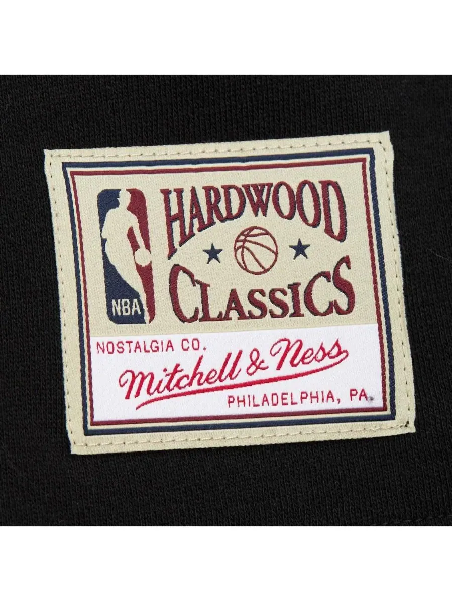 Mitchell & Ness Женская черная укороченная толстовка Golden State Warriors Hardwood Classics — изображение 4 из 5, черный