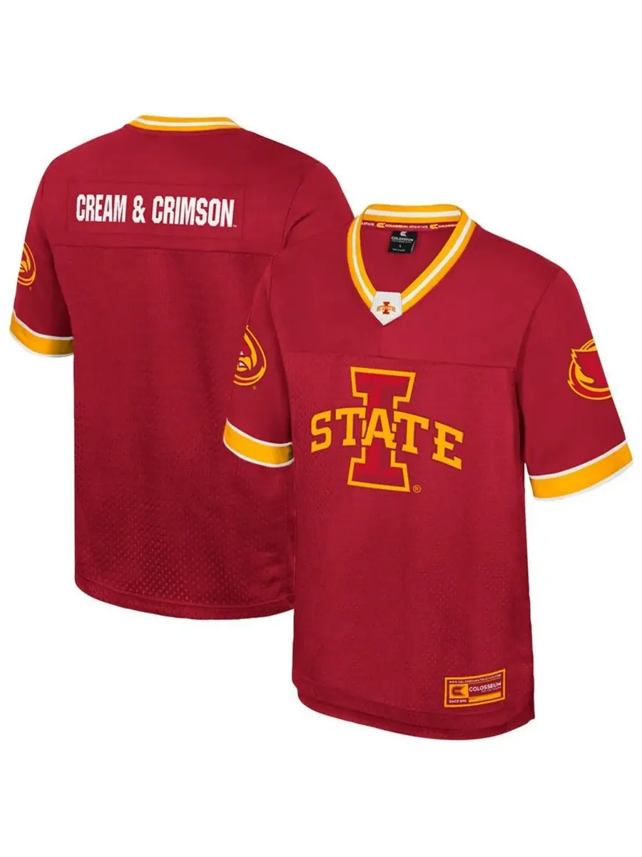 Мужская футбольная майка Cardinal Iowa State Cyclones Nothing But The Hits Colosseum — изображение 1 из 3, красный