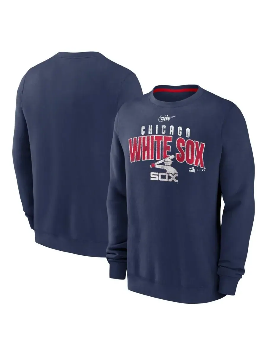 Nike Мужская темно-синяя толстовка Chicago White Sox Cooperstown Collection Team Shout Out — изображение 1 из 3, темно-синий