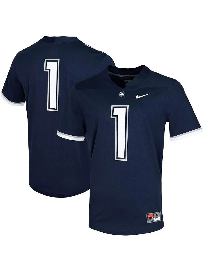 Мужское темно-синее джерси UConn Huskies Untouchable Game №1 №1 Nike