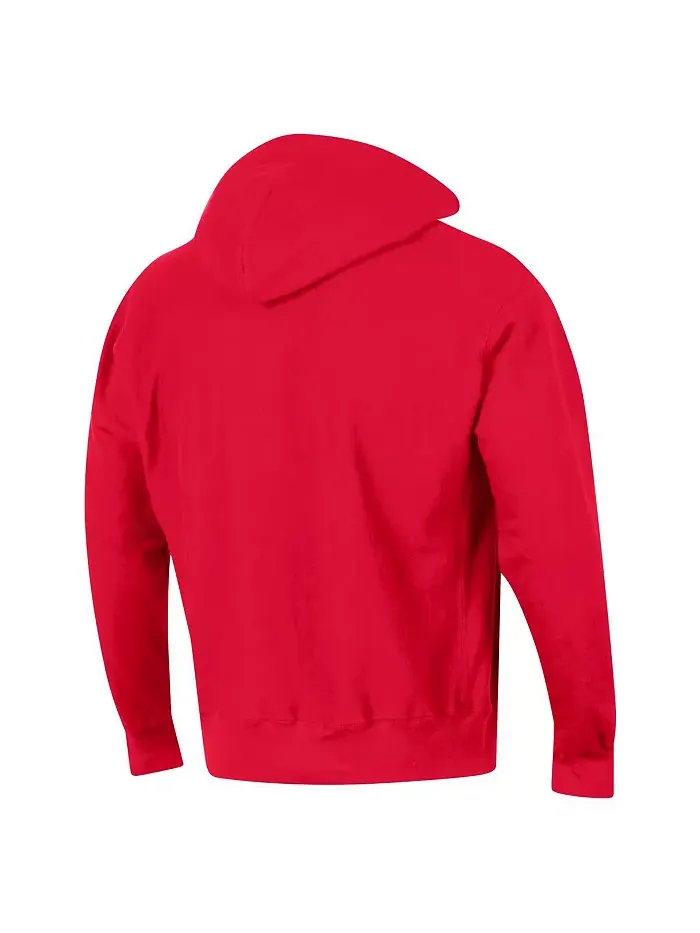 Мужская красная толстовка с капюшоном Nebraska Huskers Vault Late Night Reverse Weave Pullover — изображение 3 из 3