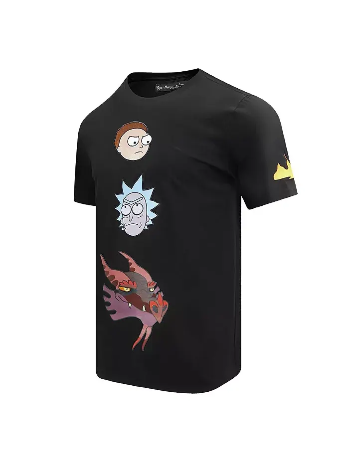 Мужская черная футболка Rick And Morty Balthromaw Year of the Dragon Freeze Max — изображение 4 из 4