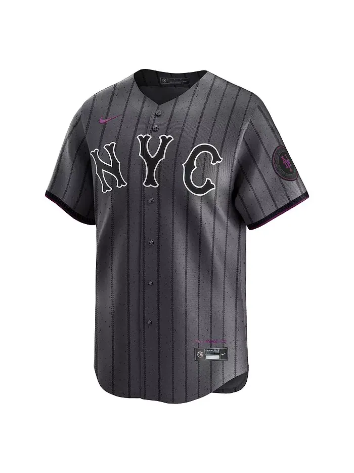 Мужская серая футболка New York Mets City Connect Limited Nike — изображение 2 из 3
