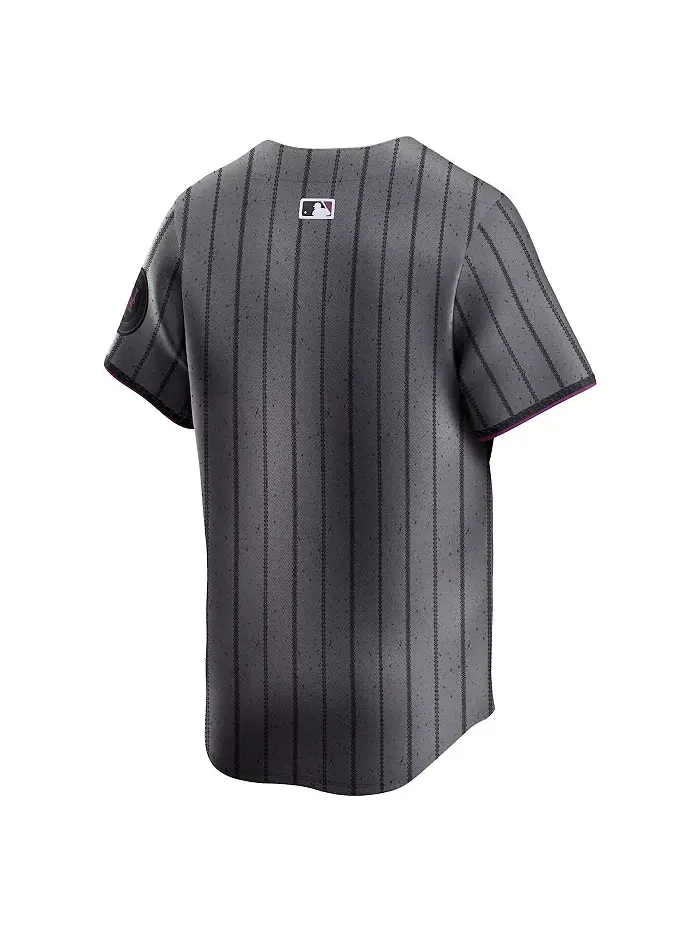 Мужская серая футболка New York Mets City Connect Limited Nike — изображение 3 из 3