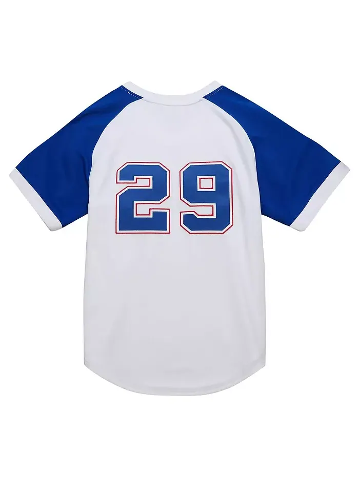 Мужская аутентичная ретро-футболка Mitchell Ness John Smoltz Atlanta Braves 2004 из коллекции — изображение 3 из 4