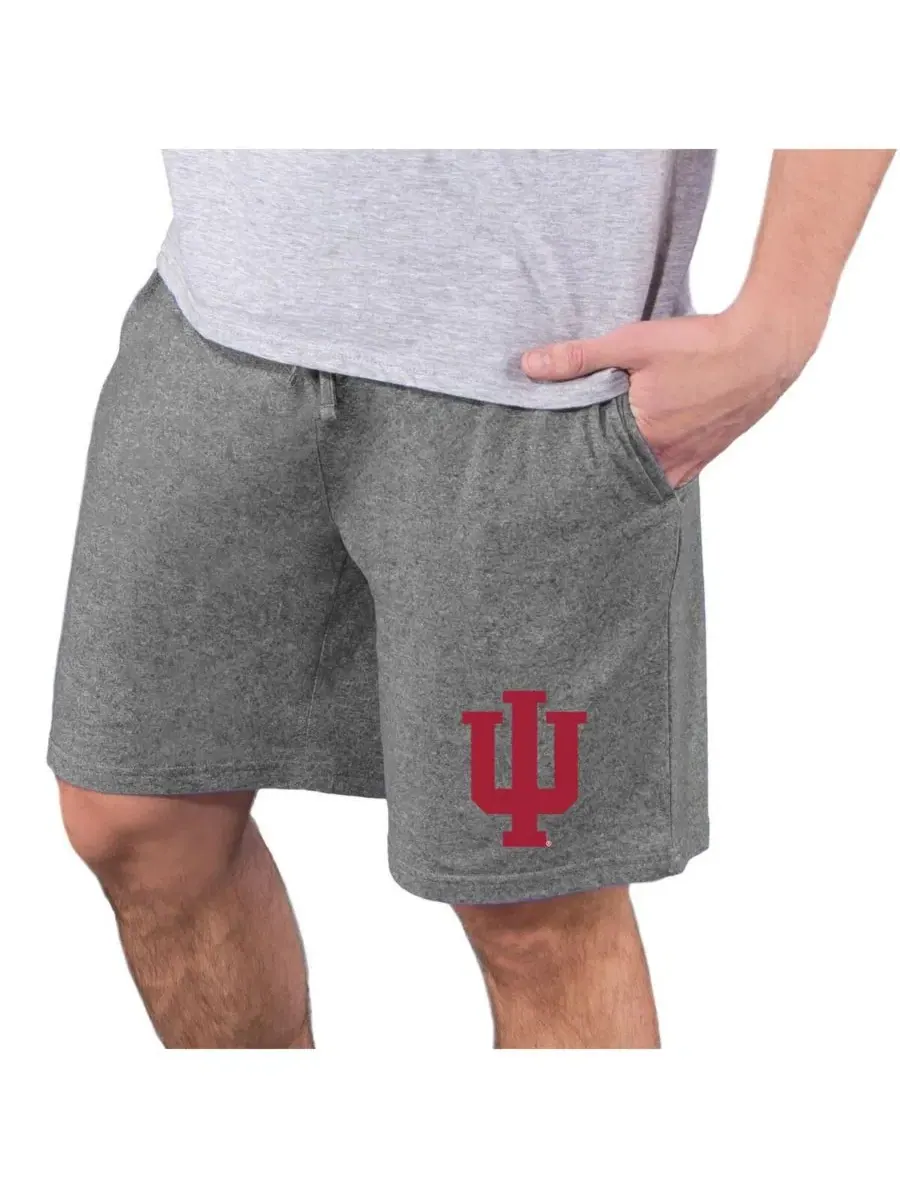 Мужские вязаные шорты Indiana Hoosiers Quest цвета хаки Concepts Sport — изображение 1 из 1, темно-серый