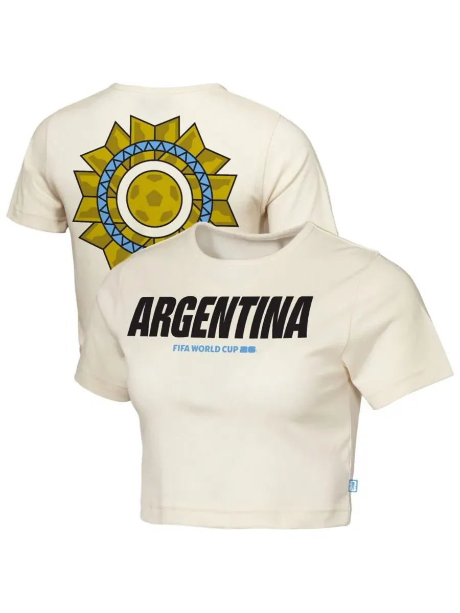 Футболка укороченная с принтом Elote Squad Argentina FIFA World Cup 2026 Outerstuff — изображение 1 из 3, прозрачный