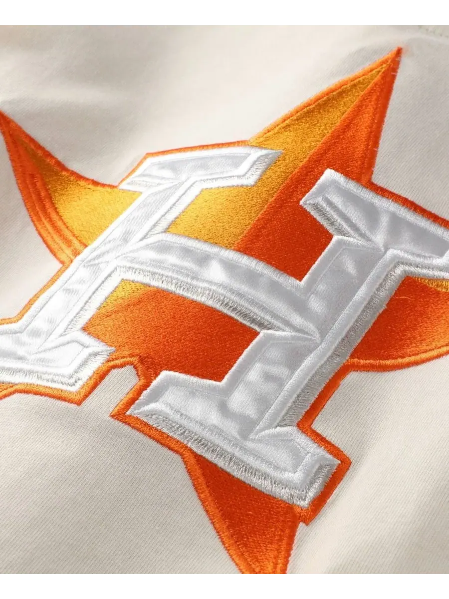 Мужская бейсбольная джерси с полной застежкой на пуговицах Fanatics Houston Astros — изображение 5 из 5, бежевый