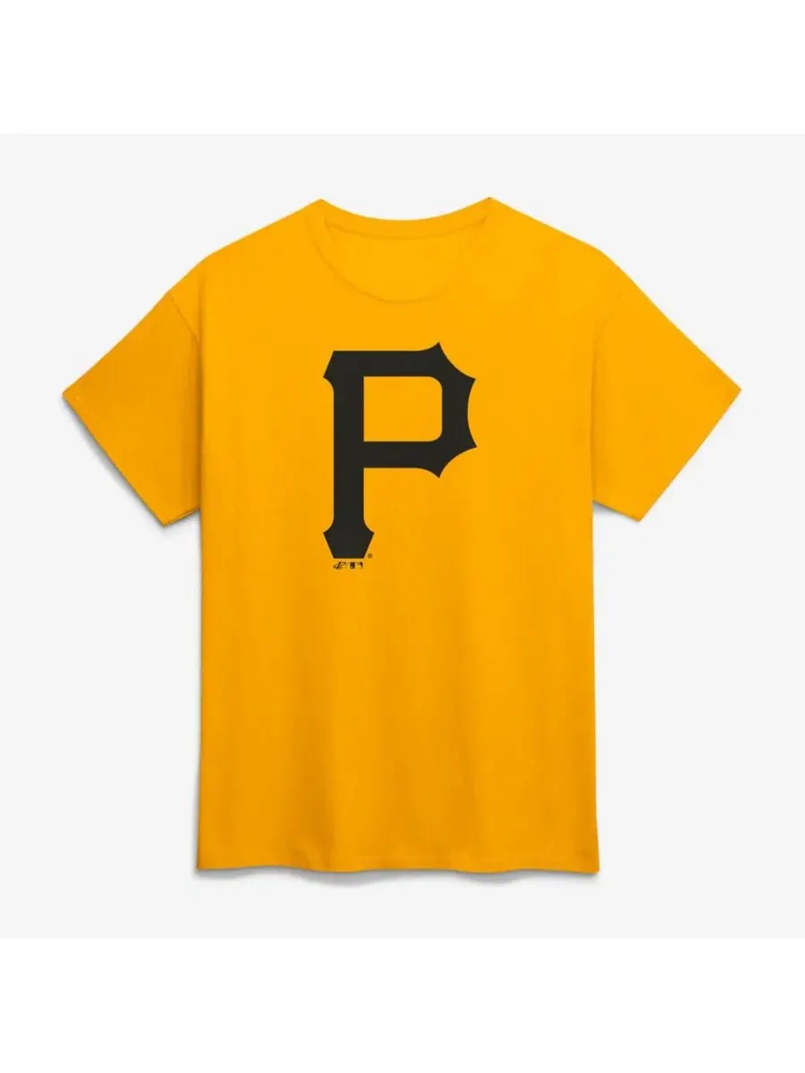 Футболка с логотипом Pittsburgh Pirates Logo Athletic — изображение 1 из 2, золото