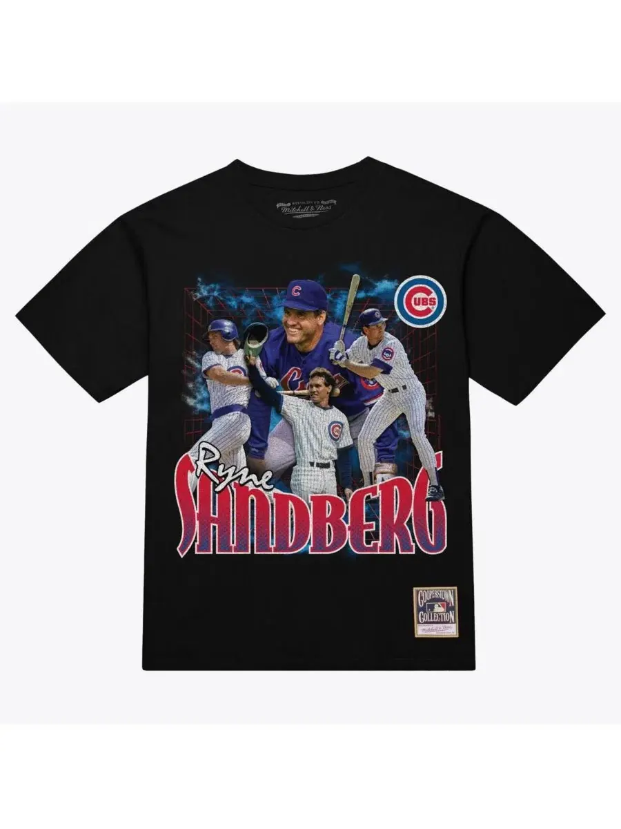 Футболка с коротким рукавом Ryne Sandberg Legendary Collage Player Mitchell & Ness — изображение 1 из 2, черный