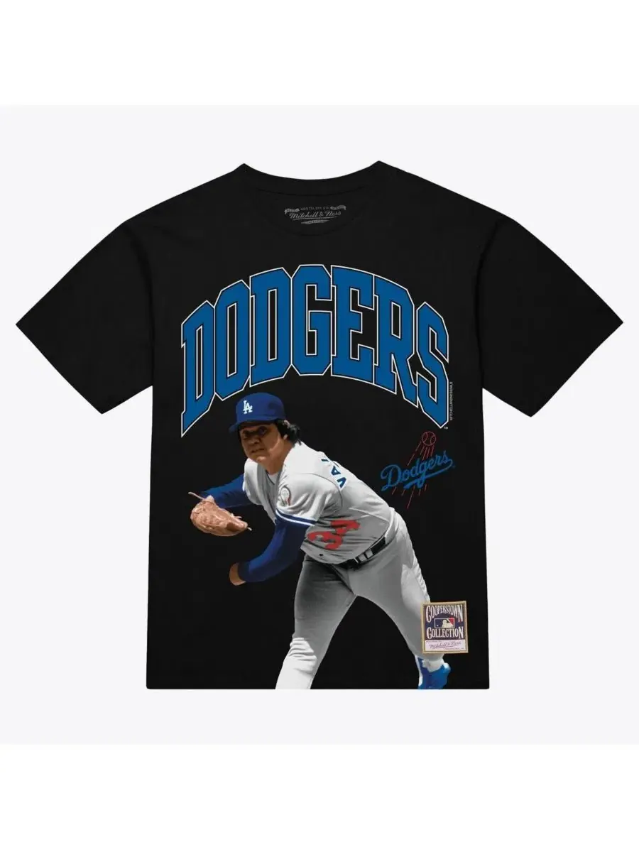 Футболка с принтом Fernando Valenzuela Photo Arch Mitchell & Ness — изображение 1 из 3, черный