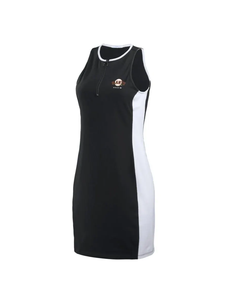 WEAR by Erin Andrews Женское черное платье без рукавов с цветными блоками и застежкой-молнией до — изображение 2 из 3, черный