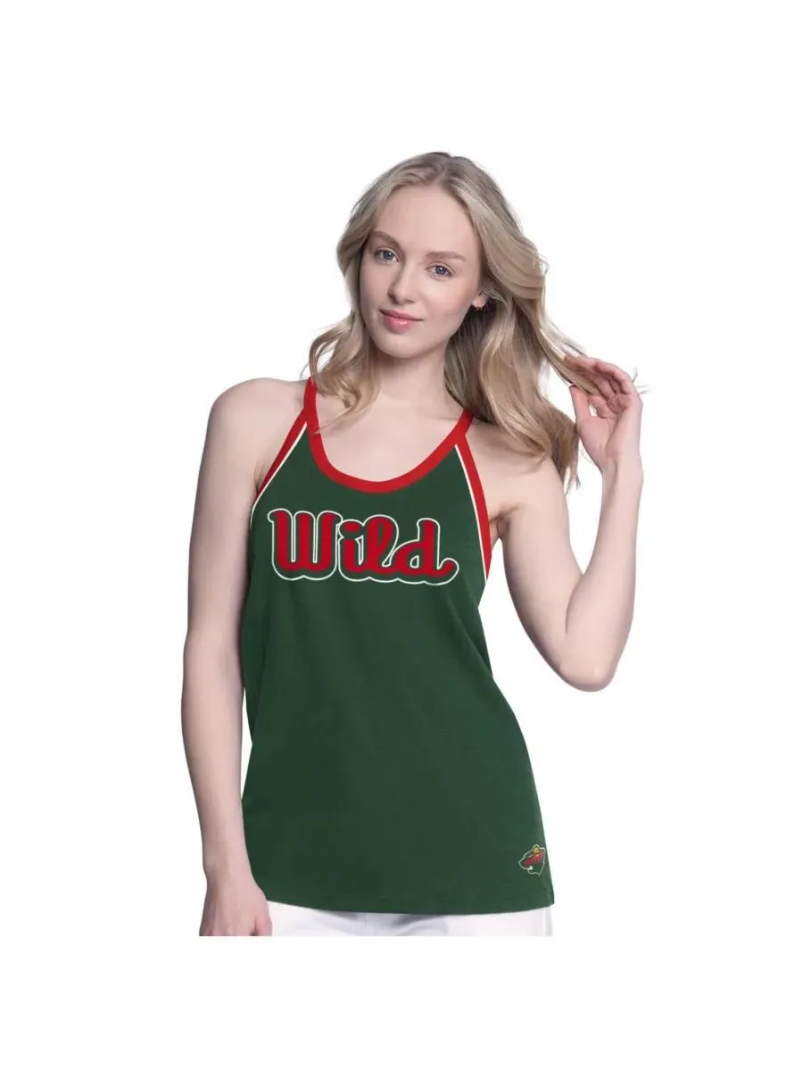 G-III 4Her by Carl Banks Женская зеленая майка-борцовка Minnesota Wild Curveball — изображение 1 из 2, зеленый