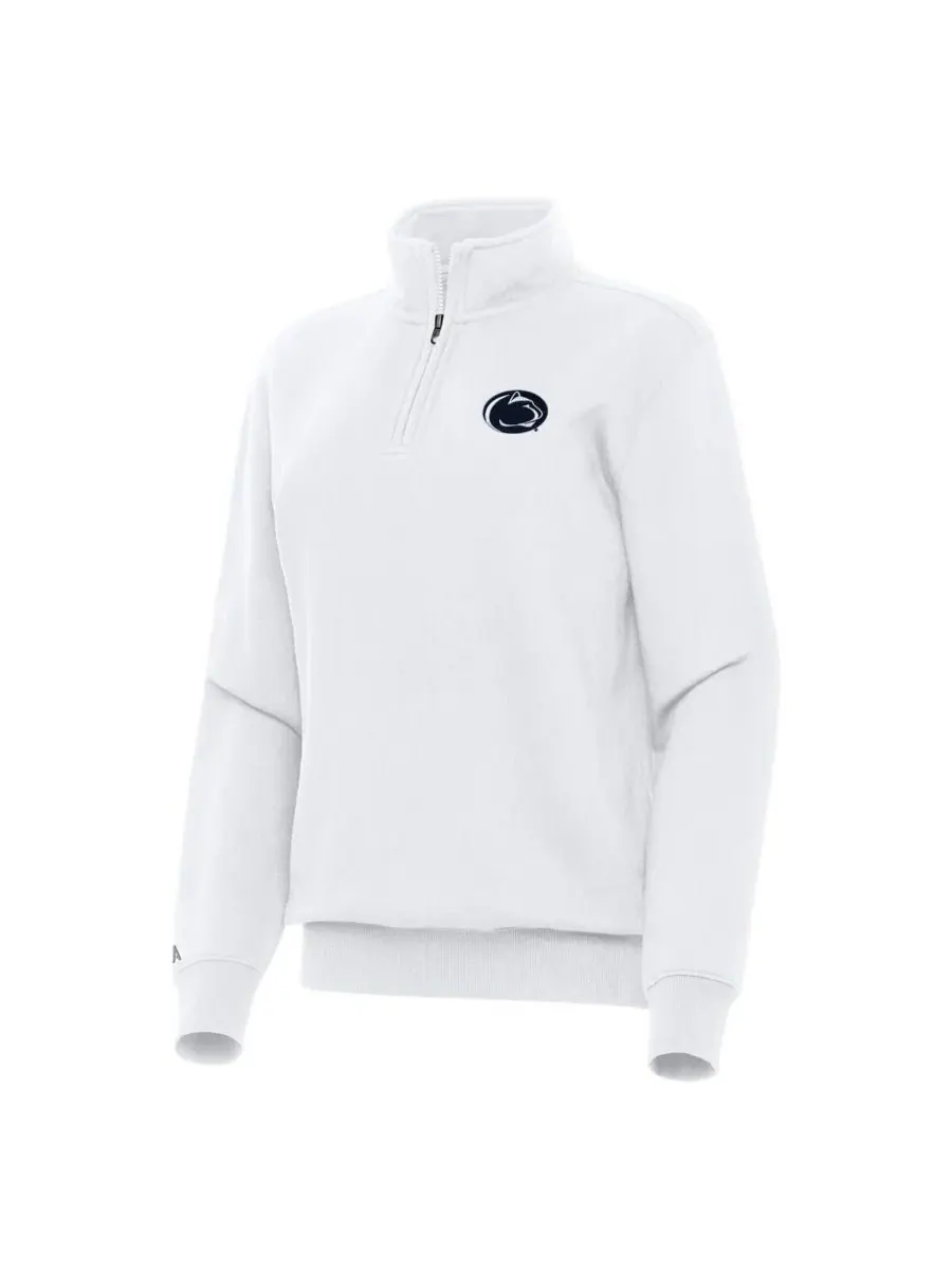 Antigua Женская белая толстовка Penn State Nittany Lions Victory с застежкой-молнией на четверть — изображение 1 из 1, белый