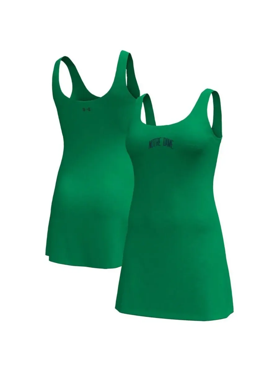 Under Armour Женское спортивное платье Kelly Green Notre Dame Fighting Irish Gameday Motion Active — изображение 1 из 3