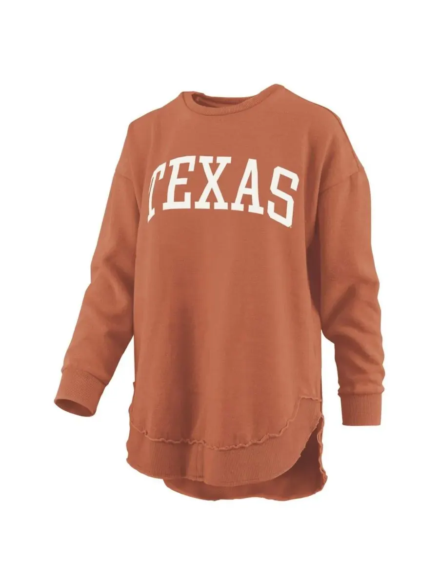 Pressbox Женская толстовка с длинными рукавами и принтом Texas Orange Texas Longhorns Melange — изображение 2 из 3, оранжевый