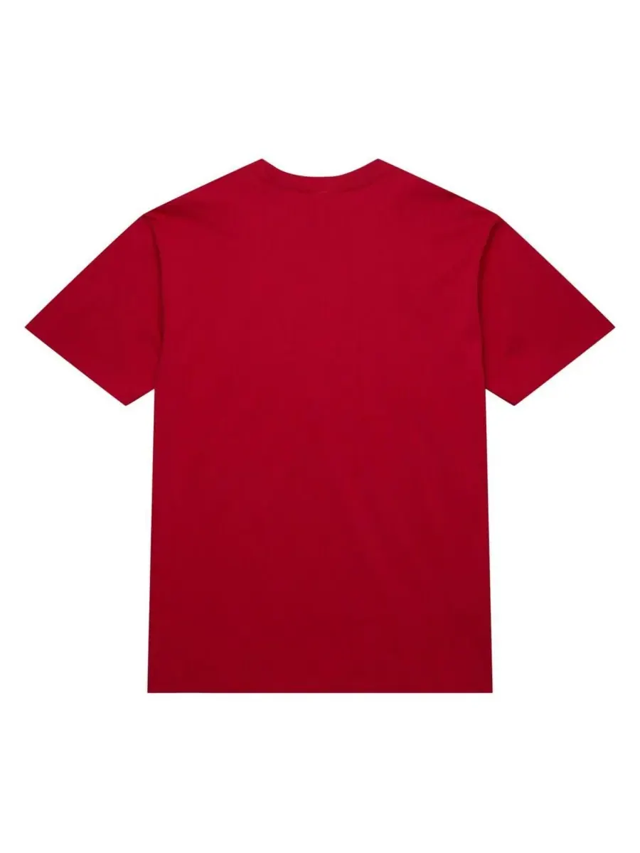 Mitchell & Ness Мужская красная футболка Chicago Bulls Hardwood Classics Neon Nights Premium — изображение 2 из 3, красный