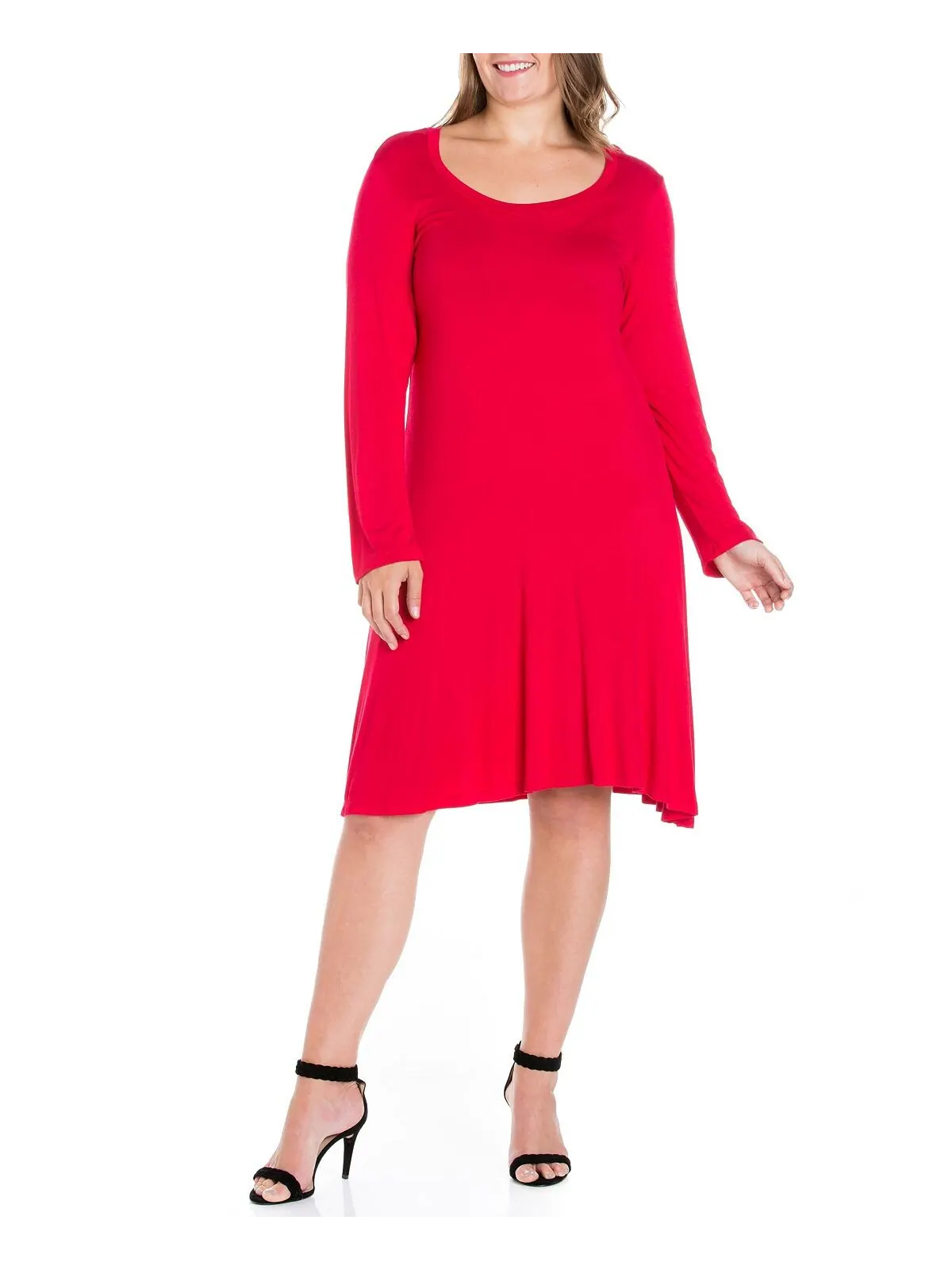Расклешенное женское платье больших размеров 24seven Comfort Apparel