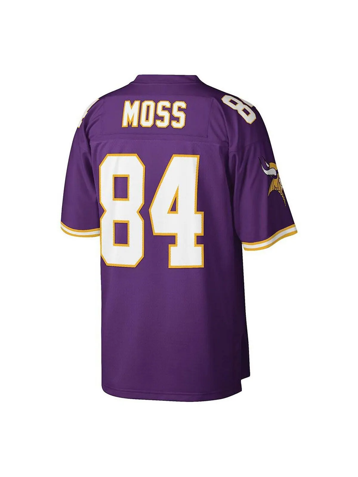 Мужская футболка randy moss purple minnesota vikings big and tall 1998 года, копия игрока на пенсии — изображение 2 из 3